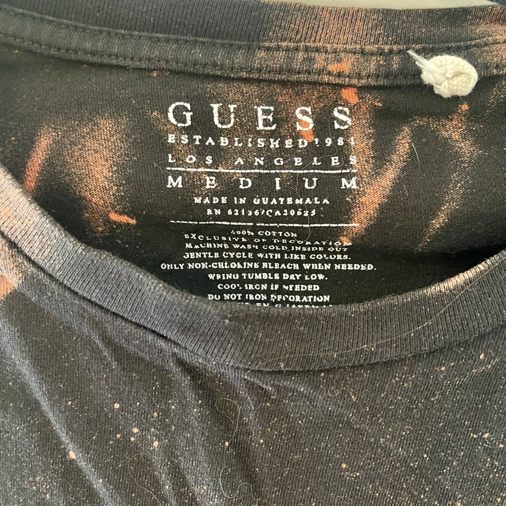 GUESS Black and Orange Crop Top - Picture 3 of 3